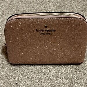 Kate Spade Sparkling pale pink Cosmetic Case